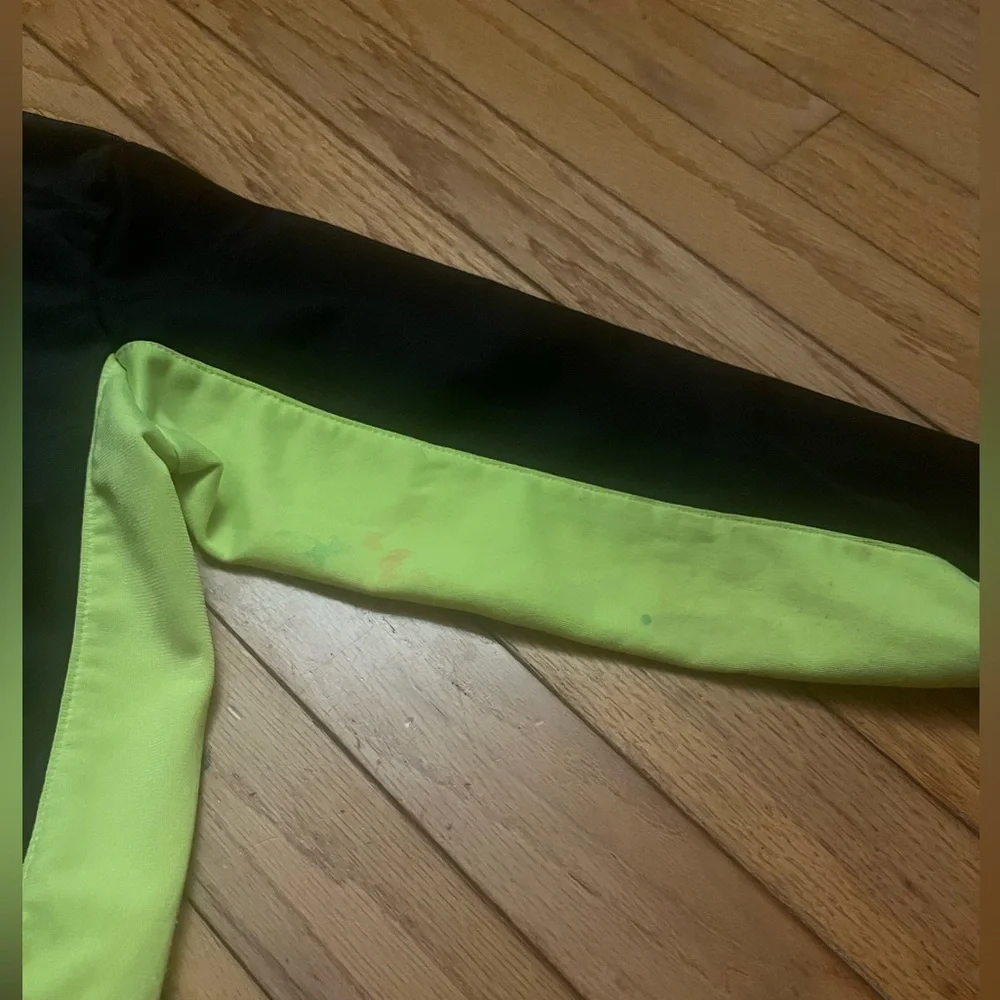 Nike Kids' Black & Neon Yellow-Green Full-Zip Track Jacket Sweatshirt Boys Sz 4